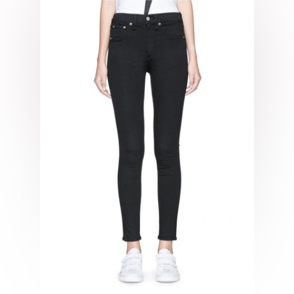 NWT Rag & Bone - ARIEL HIGH RISE ANKLE SKINNY - Black Size 24